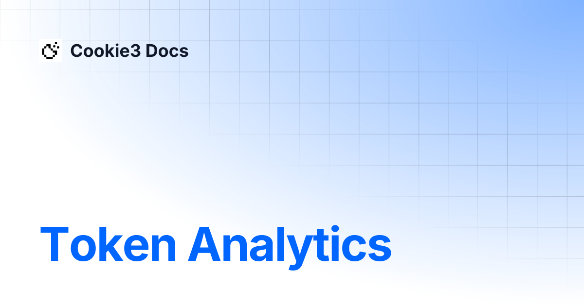 Token Analytics | Cookie3 Docs